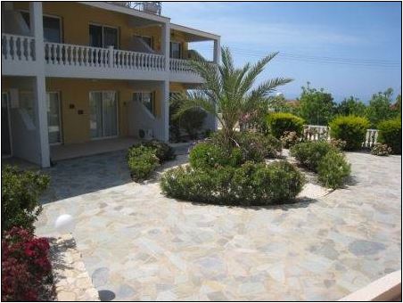 Peyia Apartment courtyard