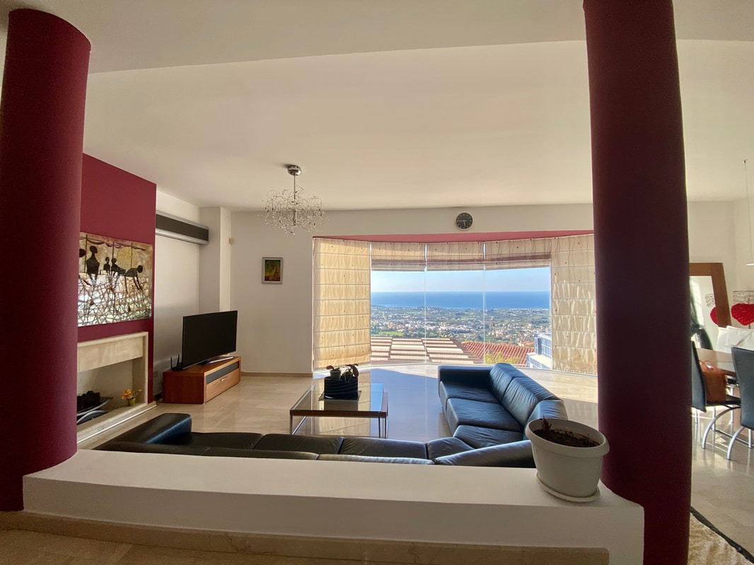 Impressive 5 Bedroom Hillside Villa with Panoramic Coastal & Mountain Views, Peyia – MLS 1164