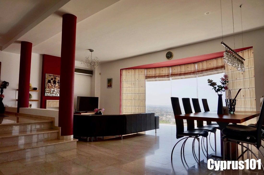 Impressive 5 Bedroom Hillside Villa with Panoramic Coastal & Mountain Views, Peyia – MLS 1164