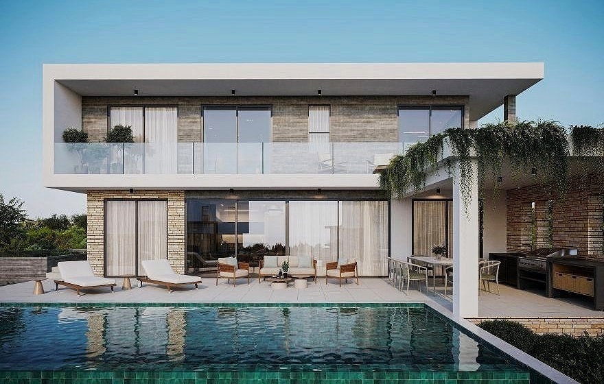 New Villas with Sea Views in Tala , Paphos – MLS: MS1147