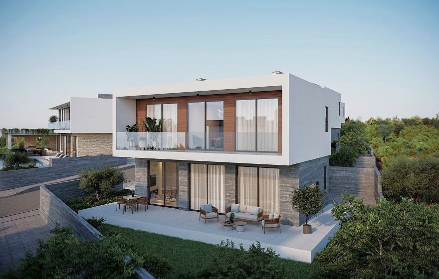 New Villas with Sea Views in Tala , Paphos – MLS: MS1147