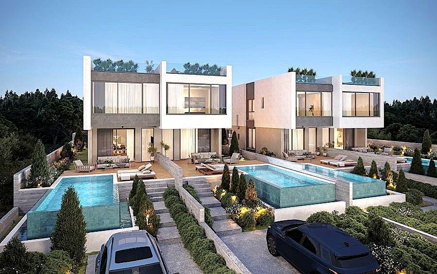 New semi-detached villas in Chloraka