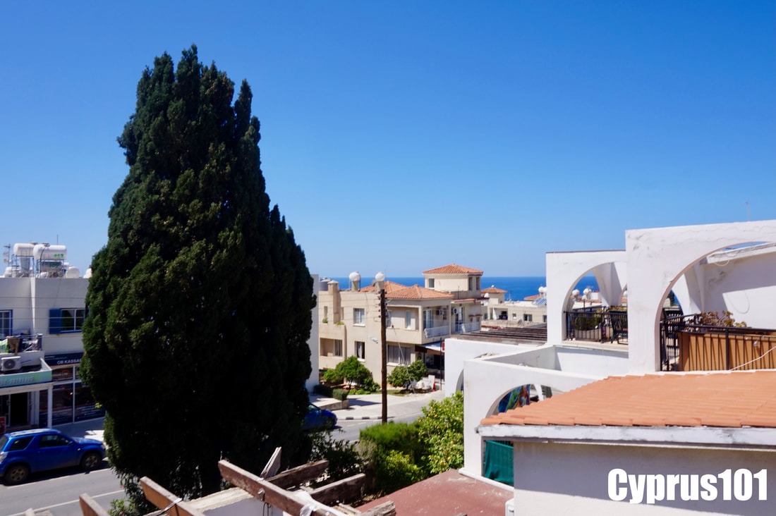 Spacious Fully Furnished Studio Apartment with Beautiful Sea Views, Chloraka – MLS 1380