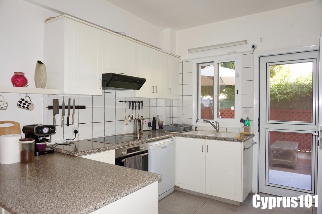 Bright & Spacious 2 Bedroom Apartment with Photovoltaic System and Private Wrap Around Gardens in Konia – MLS 1389