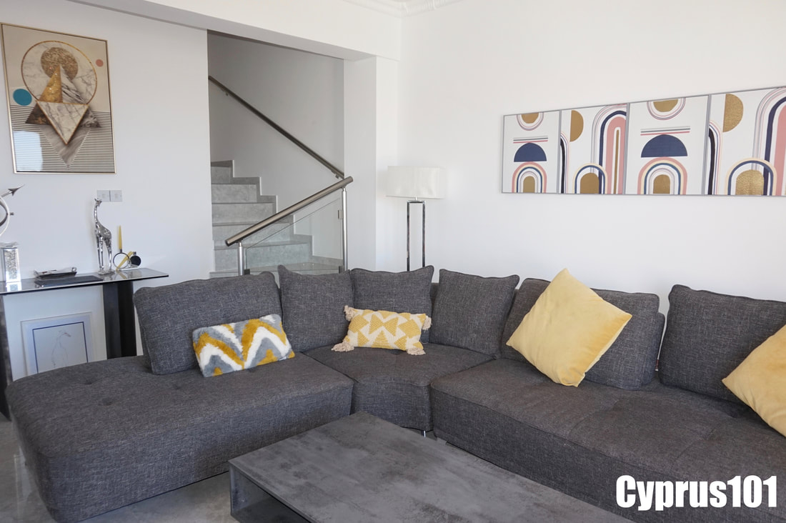 Modern 2 Bedroom Townhouse with Sea Views in Popular Neighbourhood of Lower Peyia – MLS 1387