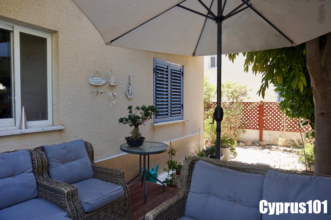 Bright & Spacious 2 Bedroom Apartment with Photovoltaic System and Private Wrap Around Gardens in Konia – MLS 1389